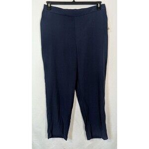 Wonderly Women’s XL Navy Blue Pull On Pants With Side Pockets NWT